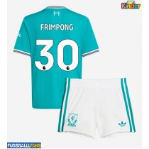 Liverpool Jeremie Frimpong #30 3rd trikot Kinder 2025-26 Kurzarm (+ Kurze Hosen)